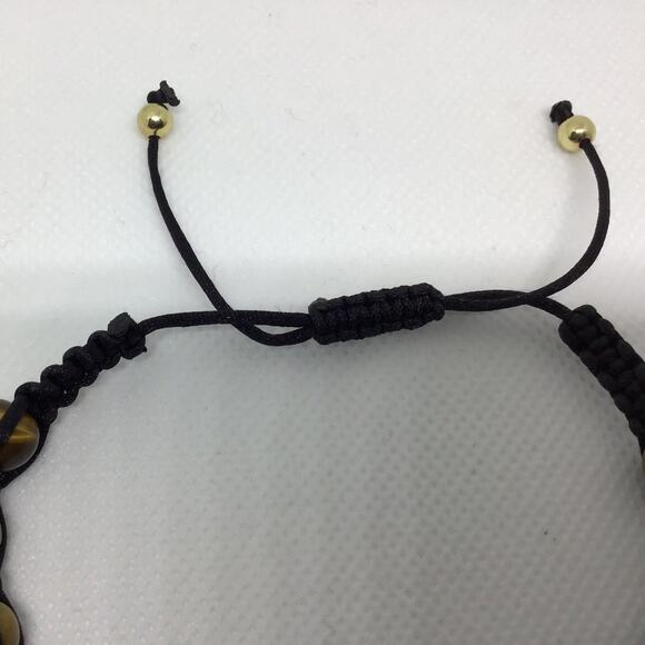 Tiger's Eye Austrian Crystal Shambhala Bracelet - Picture 3 of 3